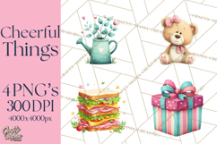 Everyday Objects Whimsical Clip Art PNG, Home Decor Clipart Product Image 1