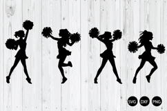 Cheerleader SVG, Cheerleader Silhouette SVG, Sport SVG Product Image 1