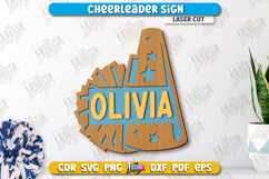 Cheerleader Sign |Personalized Sign | Wall Décor| Cheer Girl Product Image 1