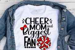Cheer svg, Cheer mom svg, Biggest Fan svg Product Image 3