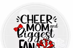 Cheer svg, Cheer mom svg, Biggest Fan svg Product Image 2