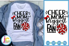 Cheer svg, Cheer mom svg, Biggest Fan svg Product Image 1
