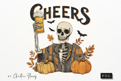 Cheers Funny Skeleton PNG Product Image 2