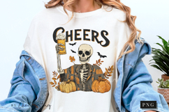 Cheers Funny Skeleton PNG Product Image 3