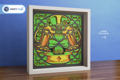 Cheers to Luck St Patricks 3D Shadow Box Product Image 2