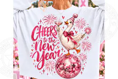 Cheers to the New Year Goose PNG Product Image 1