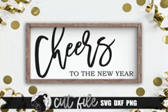 Cheers to the New Year SVG, New Year's SVG Product Image 1