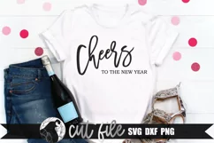 Cheers to the New Year SVG, New Year's SVG Product Image 2