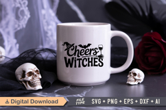 Cheers Witches SVG File | Spooky Halloween SVG Product Image 2