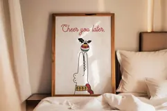Cheers You Later Print - Christmas Joke Print Product Image 1