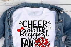 Cheer Sister Svg- Sister Biggest Fan Svg - Cheer Svg Product Image 3
