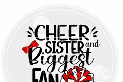 Cheer Sister Svg- Sister Biggest Fan Svg - Cheer Svg Product Image 2