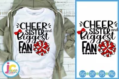 Cheer Sister Svg- Sister Biggest Fan Svg - Cheer Svg Product Image 1