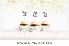 Cheers to 70 Years SVG. 70th Birthday, Anniversary lettering Product Image 2