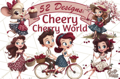Cherry Mini World Clipart, PNG, Baking &amp; Gardening Clip Art Product Image 1