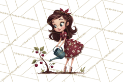 Cherry Mini World Clipart, PNG, Baking &amp; Gardening Clip Art Product Image 2