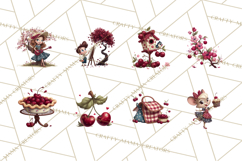 Cherry Mini World Clipart, PNG, Baking &amp; Gardening Clip Art Product Image 3