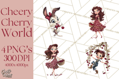 Cherry Mini World Clipart, PNG, Baking &amp; Gardening Clip Art Product Image 1