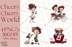 Cherry Mini World Clipart, PNG, Baking &amp; Gardening Clip Art Product Image 1