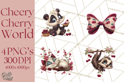 Cherry Mini World Clipart, PNG, Baking &amp; Gardening Clip Art Product Image 1