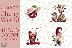 Cherry Mini World Clipart, PNG, Baking &amp; Gardening Clip Art Product Image 1