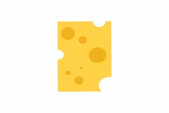 Piece of Cheese SVG | Cheese Png Svg |Cheese sublimation Product Image 1