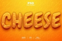Cheese 3D editable text effect Product Image 1
