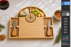 Cheese Boards Laser Cut Bundle | Serving Tray | Knife Holder Product Image 2