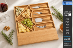 Cheese Boards Laser Cut Bundle | Serving Tray | Knife Holder Product Image 6