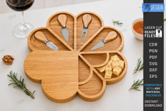 Cheese Boards Laser Cut Bundle | Serving Tray | Knife Holder Product Image 7