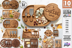 Cheese Board Laser Cut Bundle | Serving Tray | Serving Board Product Image 1