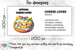 Funny Cheese Lover Definition Mug Wrap, Food Lover Mug Wrap Product Image 2