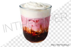 Cheese Foam Strawberry Milk Tea PNG Clipart Drink Beverage Product Image 1