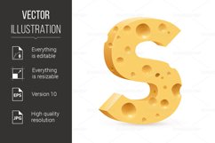 Letter made of Cheese Product Image 1