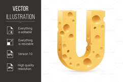 Letter made of Cheese Product Image 1