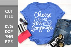 Cheese is my Love Language, Hand Lettered, Cut File Product Image 1