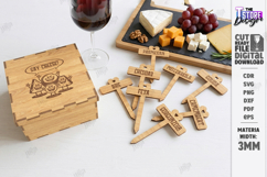 Cheese Marker Stakes with Storage Box Laser Cut Kit | CNC Product Image 4