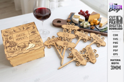 Cheese Marker Stakes with Storage Box Laser Cut Kit | CNC Product Image 2
