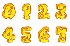 Cheese Typeface Lettering ABC Text Font Cheesy SVG Vector Product Image 2
