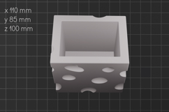 Creative pen holder stl, 3D print cheese-shaped organizer Product Image 2