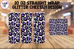 20 OZ Cheetah Tumbler Wrap with Glitter Product Image 2
