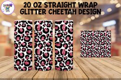 20 OZ Cheetah Tumbler Wrap with Glitter Product Image 20
