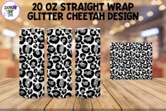 20 OZ Cheetah Tumbler Wrap with Glitter Product Image 4