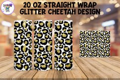 20 OZ Cheetah Tumbler Wrap with Glitter Product Image 14