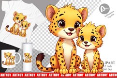 Cheetah Mother&#039;s Day Clipart Product Image 1