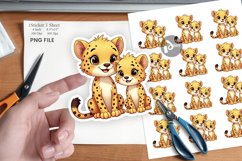 Cheetah Mother&#039;s Day Sticker Product Image 1
