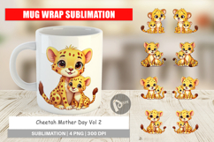 Mug Wrap Cheetah Mother&#039;s Day Product Image 1