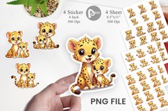 Cheetah Mother&#039;s Day Sticker Product Image 1