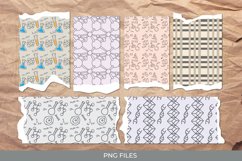 Chemistry Seamless Pattern Torn Paper Product Image 1