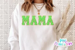 Chenille PNG Alphabet | Neon Green and Gold Alphabet Product Image 2